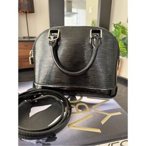 Louis Vuitton Alma BB Black Electric Epi Leather